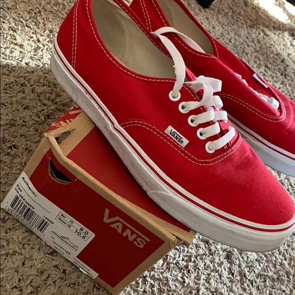 red vans size 9